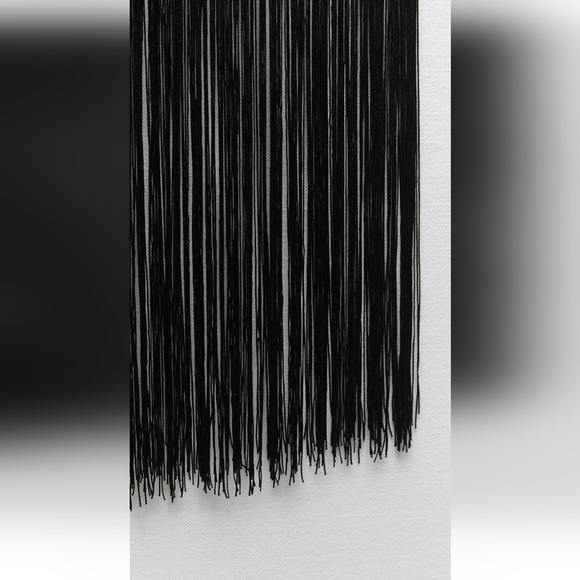 Zara Knit Flapper Dress Black M Medium NWT - Picture 5 of 7